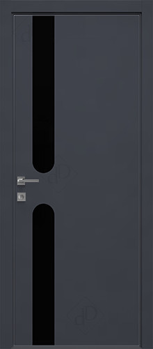 Межкомнатная дверь Dream Doors | модель T35 Лакобель черное