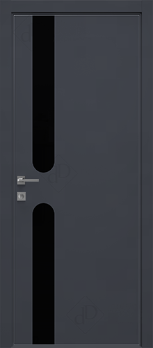 Межкомнатная дверь Dream Doors T35 Лакобель черное