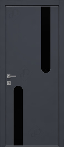 Межкомнатная дверь Dream Doors | модель T36 Лакобель черное