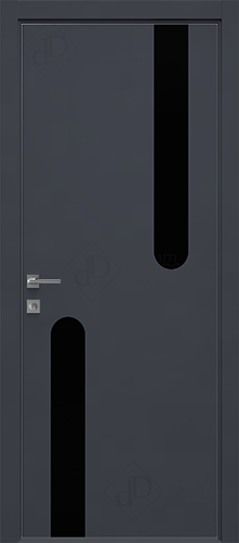 Межкомнатная дверь Dream Doors T36 Лакобель черное