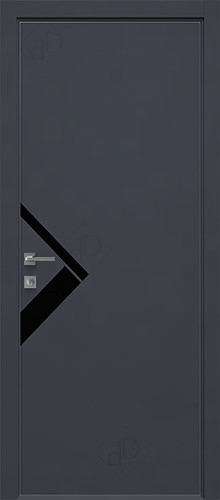 Межкомнатная дверь Dream Doors | модель T37 Лакобель черное