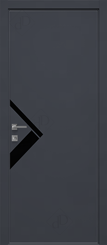 Межкомнатная дверь Dream Doors T37 Лакобель черное