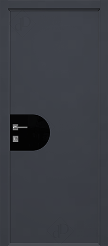 Межкомнатная дверь Dream Doors T39 Лакобель черное