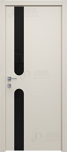 Межкомнатная дверь Dream Doors A35 ДО Лакобель черное