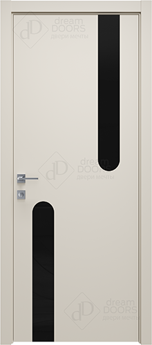Межкомнатная дверь Dream Doors A36 ДО Лакобель черное