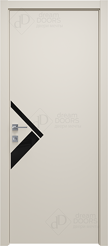 Межкомнатная дверь Dream Doors A37 ДО Лакобель черное