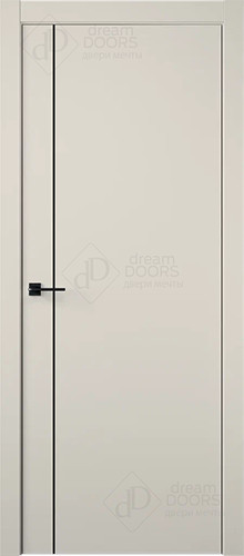 Межкомнатная дверь Dream Doors | модель Лайн 9 (черный молдинг)