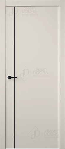 Межкомнатная дверь Dream Doors Лайн 9 (черный молдинг)