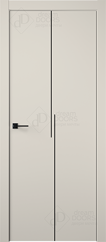 Межкомнатная дверь Dream Doors Лайн 11 (черный молдинг)