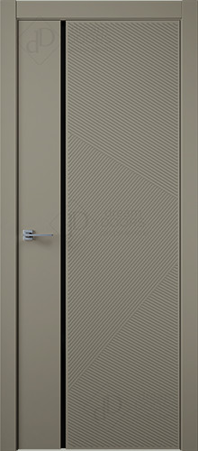 Межкомнатная дверь Dream Doors | модель Стиль 5-U24 ДО Черный триплекс