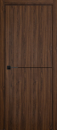 Межкомнатная дверь Turen Becker Fox 2 (черный молдинг и черная АБС кромка)