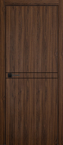 Межкомнатная дверь Turen Becker Fox 9 (черный молдинг и черная АБС кромка)