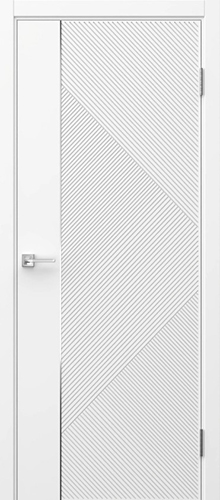 Межкомнатная дверь House Doors Соло 4 ДГ (молдинг серебро)