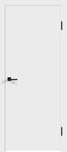 Межкомнатная дверь Velldoris | модель Флэт 42 BL (алюминиевая черная кромка с 4-х сторон)