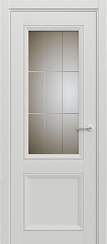 Межкомнатная дверь Статус | модель 1021 Бронза Английская решётка