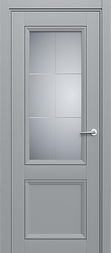 Межкомнатная дверь Статус | модель 1021 Белое Итальянская решётка