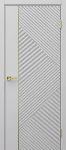 Межкомнатная дверь House Doors Соло 4 ДГ (молдинг золото)