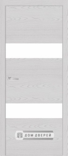 Межкомнатная дверь Фрамир | модель Loft 2 Белое стекло