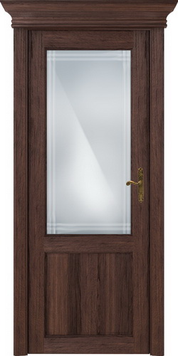 Межкомнатная дверь Status 521 стекло алмазная гравировка итальянская решётка