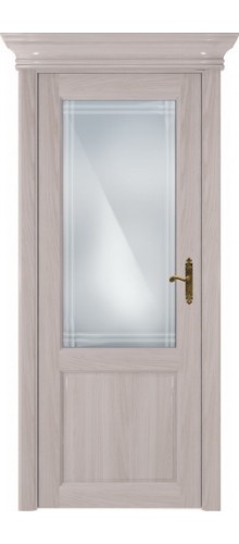 Межкомнатная дверь Status | модель 521 стекло алмазная гравировка итальянская решётка