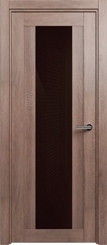 Межкомнатная дверь Status | модель 823 Lacobel глянец коричневый