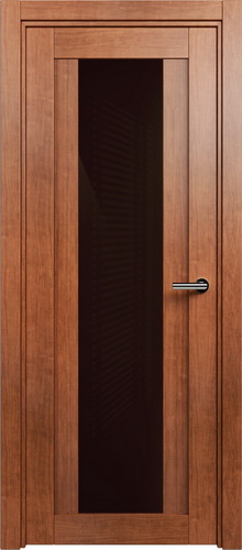 Межкомнатная дверь Status 823 стекло глосс коричневое