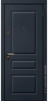 входная дверь Фрамос (Синий RAL 5011/Белый кашемир) Framos снаружи