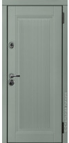 входная дверь Конфер (NCS S 4005-G20Y/Белый RAL 9003) Konfer снаружи