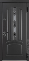 входная дверь Стамбул Терморазрыв (Черно-серый RAL 7021/Серый RAL 7044) Stambul снаружи
