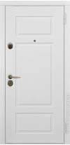 входная дверь Альфор (Белый RAL 9003) Alfor снаружи
