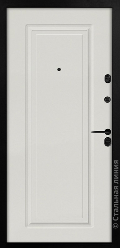 входная дверь Амита (Антрацит RAL 7016/Шагрень белая) Amita внутри