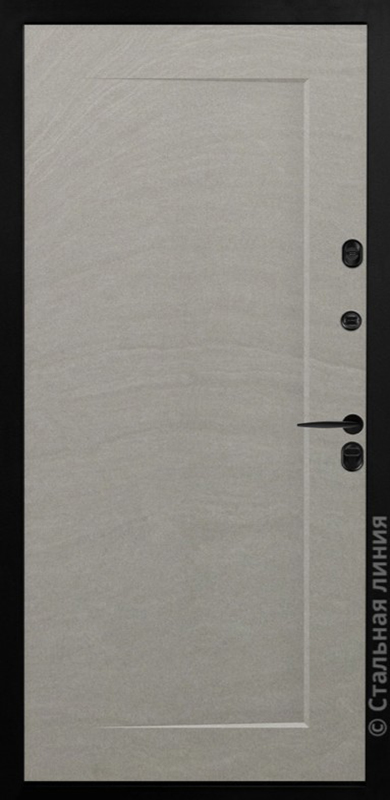 входная дверь Ласфер (Травертин пепельный/Травертин кремовый) Lasfer внутри