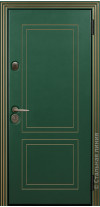 входная дверь Эври (RAL 6028/Платиновый) Evry снаружи